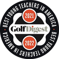 Golf Digest Best Young Teachers in America 2021-2022 badge, instructor credential